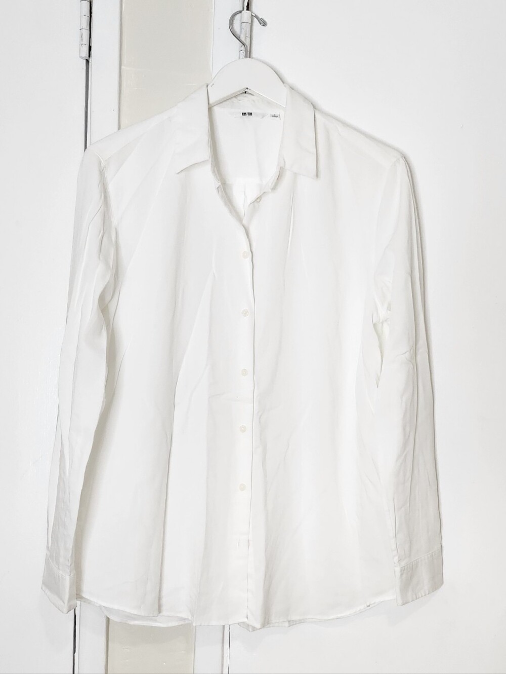 Uniqlo White Womens Button Down Shirt
